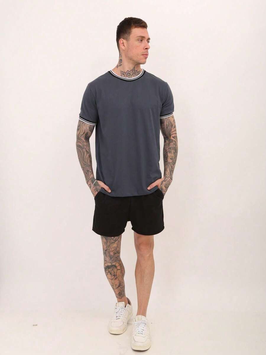 CAMISETA GUARNIÇÃO LISTRADA