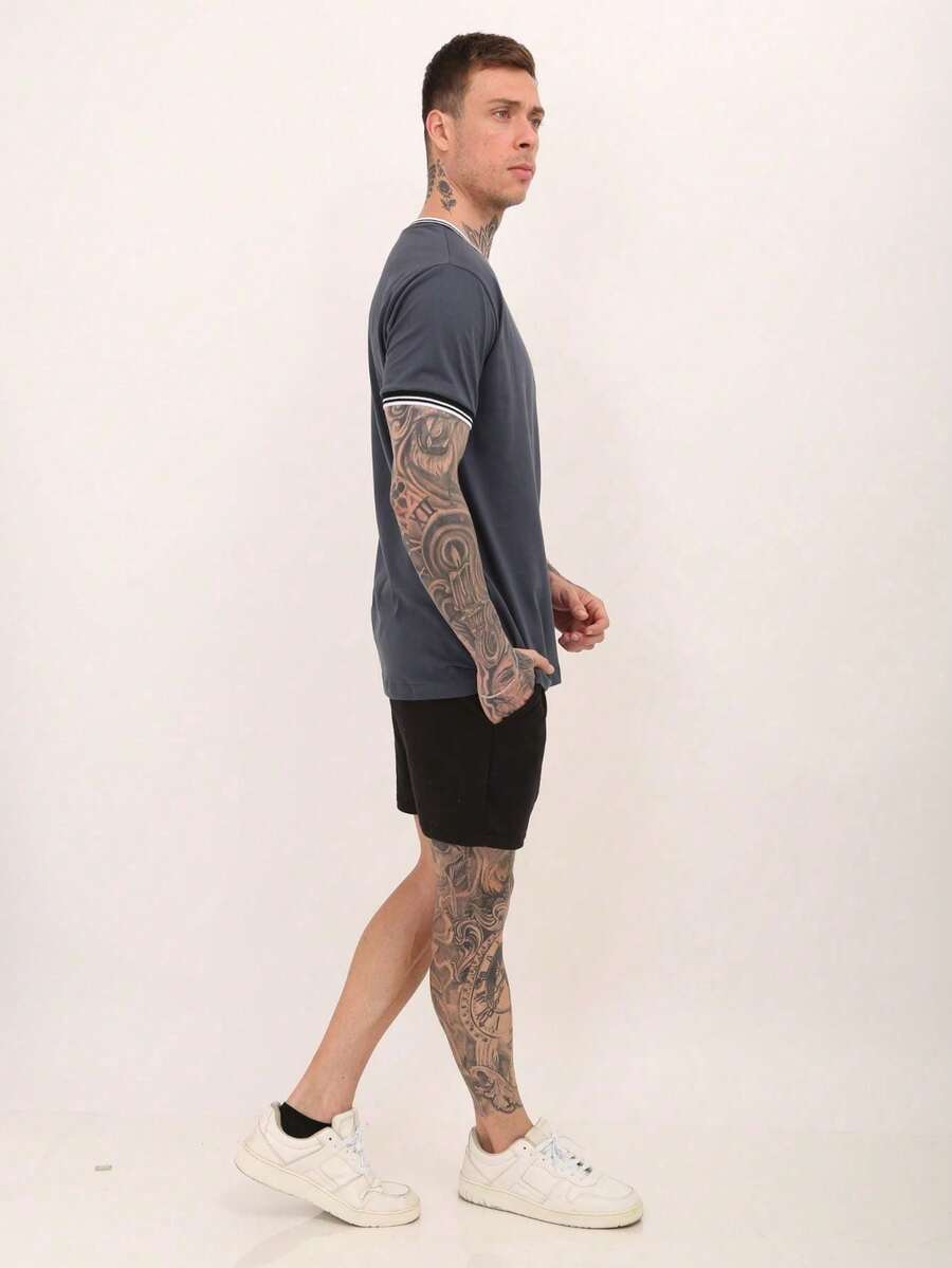 CAMISETA GUARNIÇÃO LISTRADA