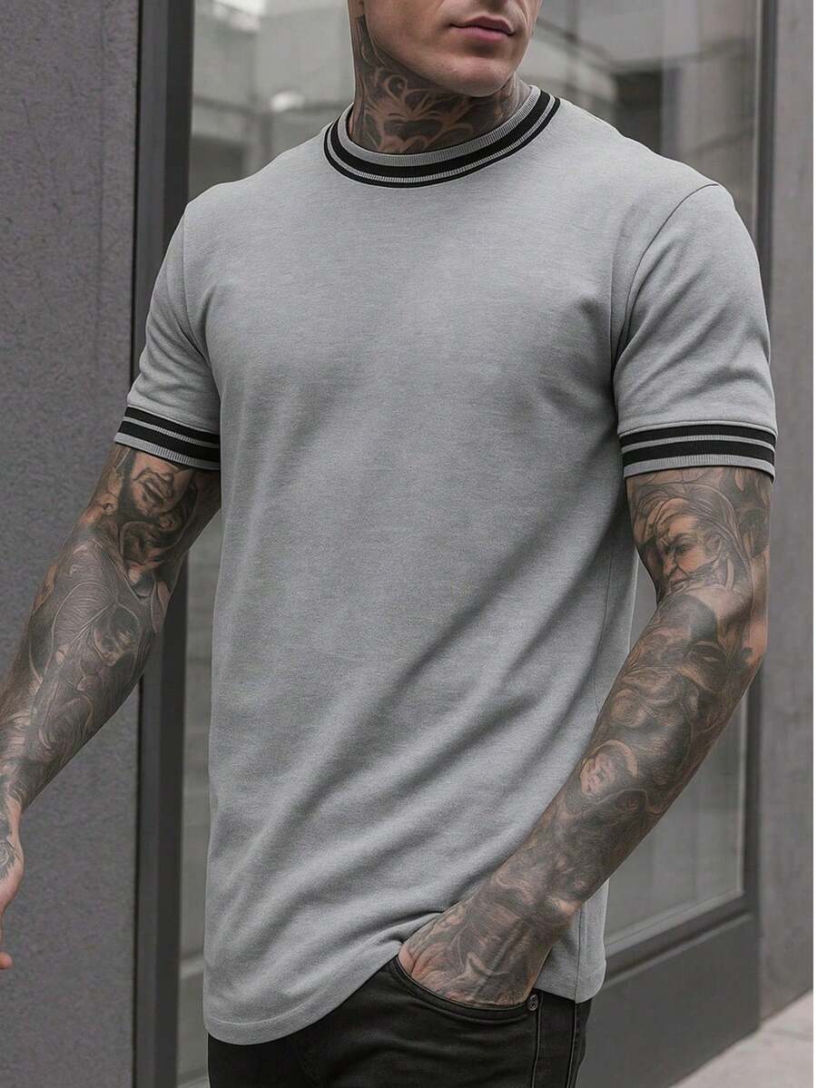 CAMISETA GUARNIÇÃO LISTRADA