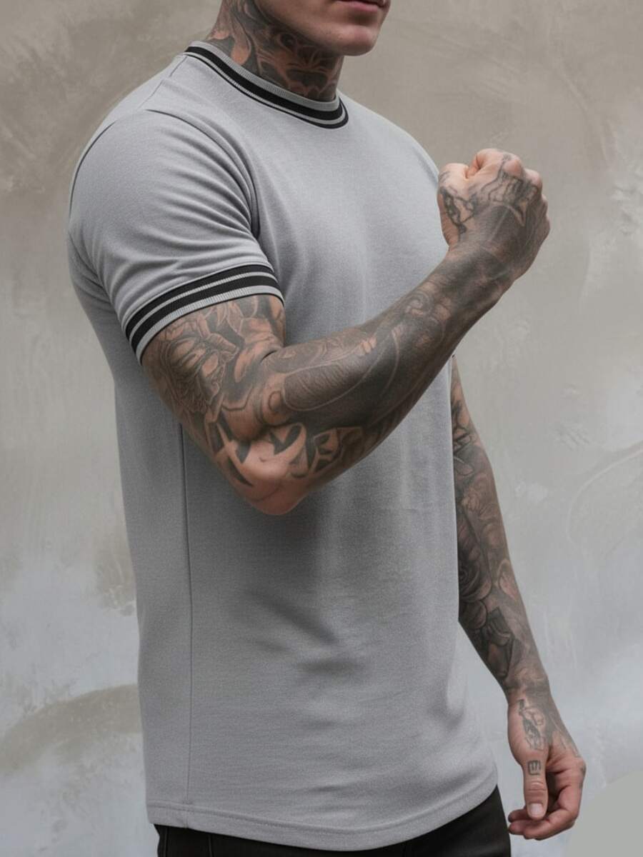 CAMISETA GUARNIÇÃO LISTRADA