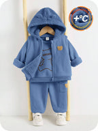 3 Peças Conjunto de Roupas de Inverno/Outono para Bebê unissex