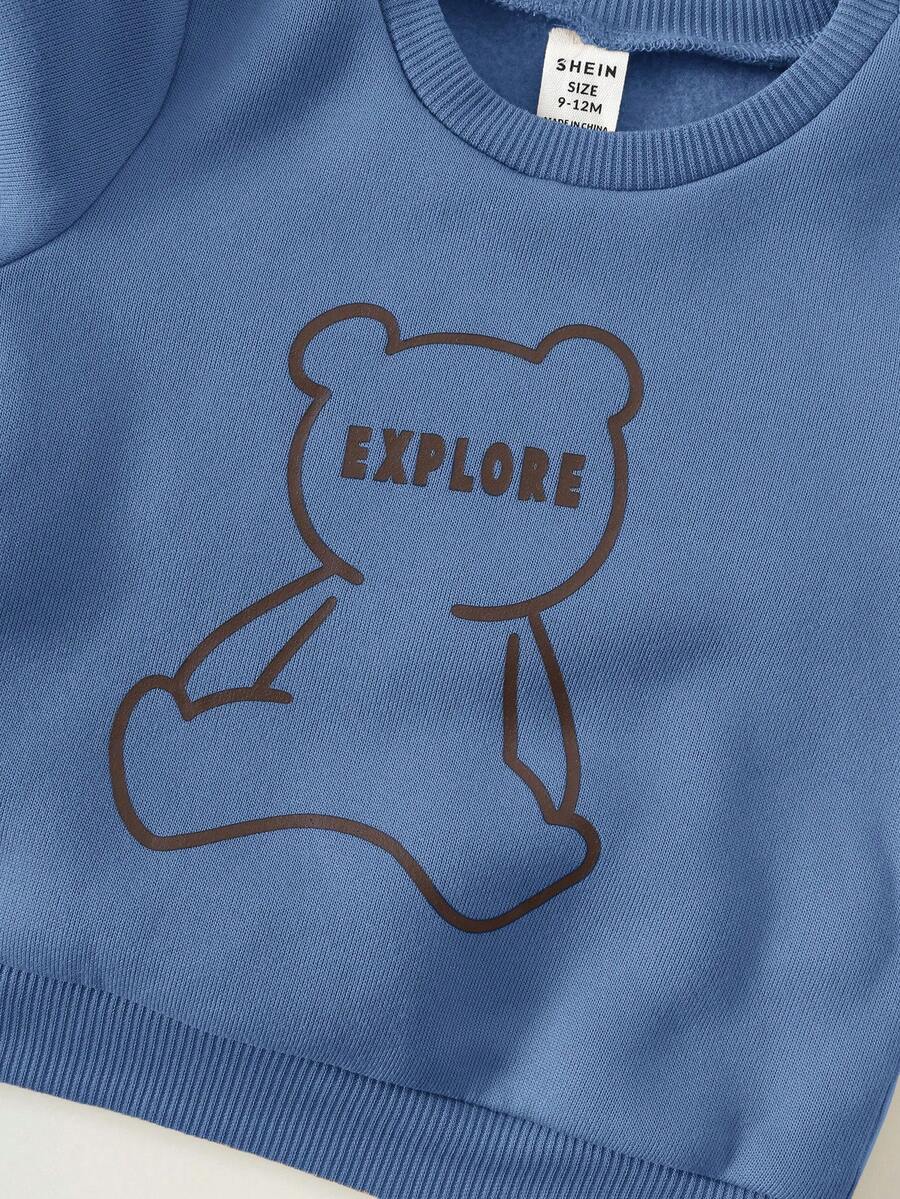 3 Peças Conjunto de Roupas de Inverno/Outono para Bebê unissex