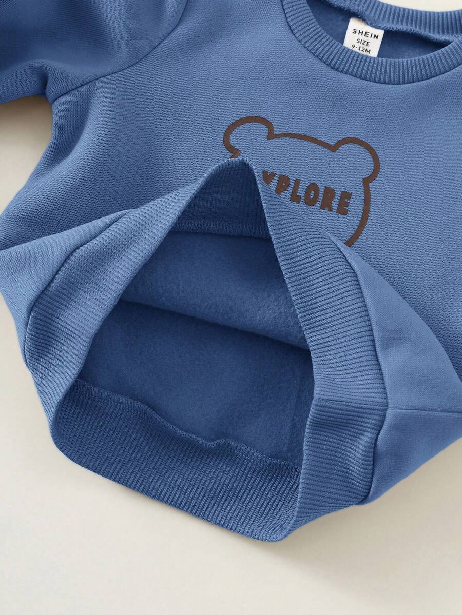 3 Peças Conjunto de Roupas de Inverno/Outono para Bebê unissex