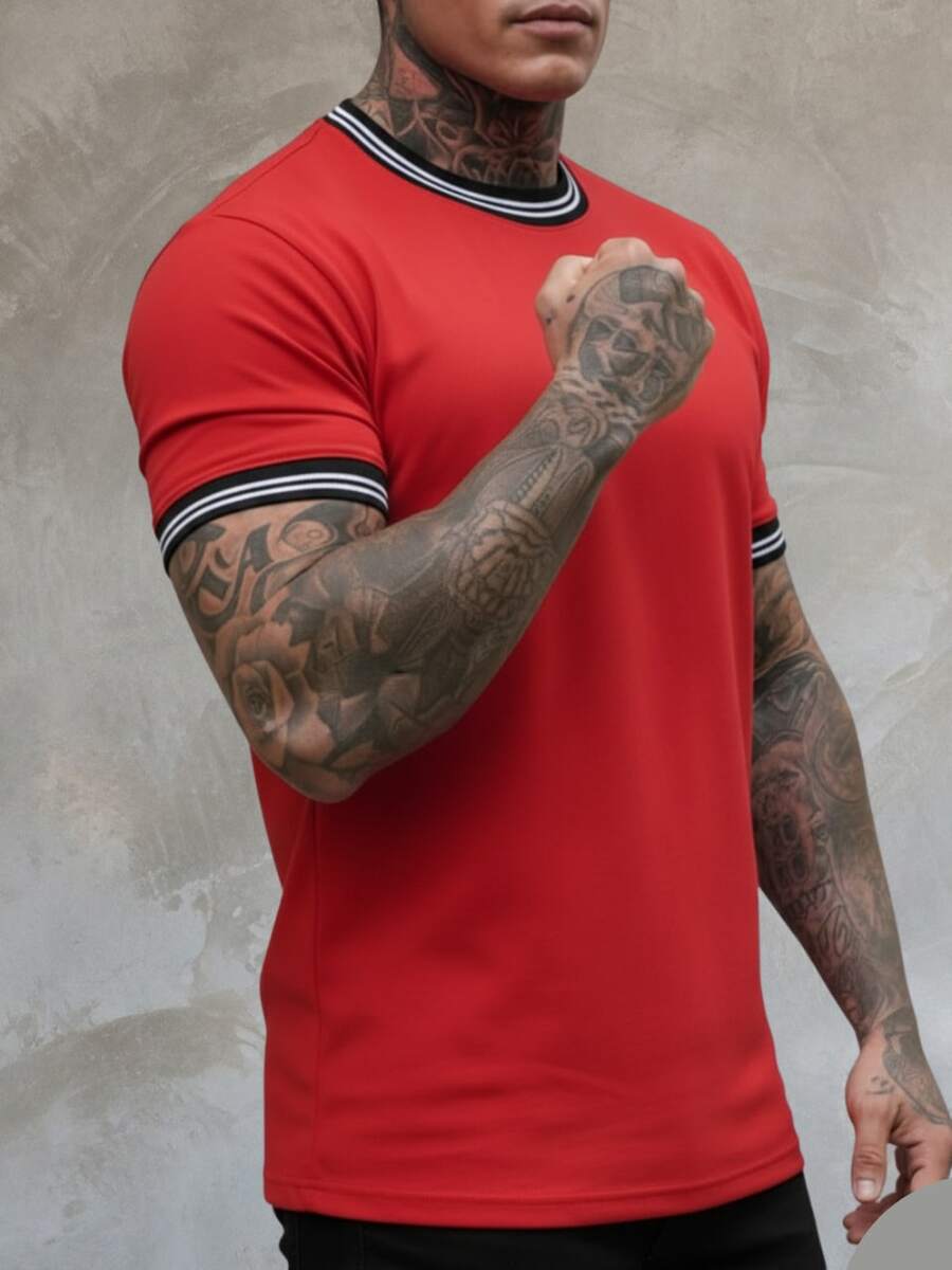 CAMISETA GUARNIÇÃO LISTRADA