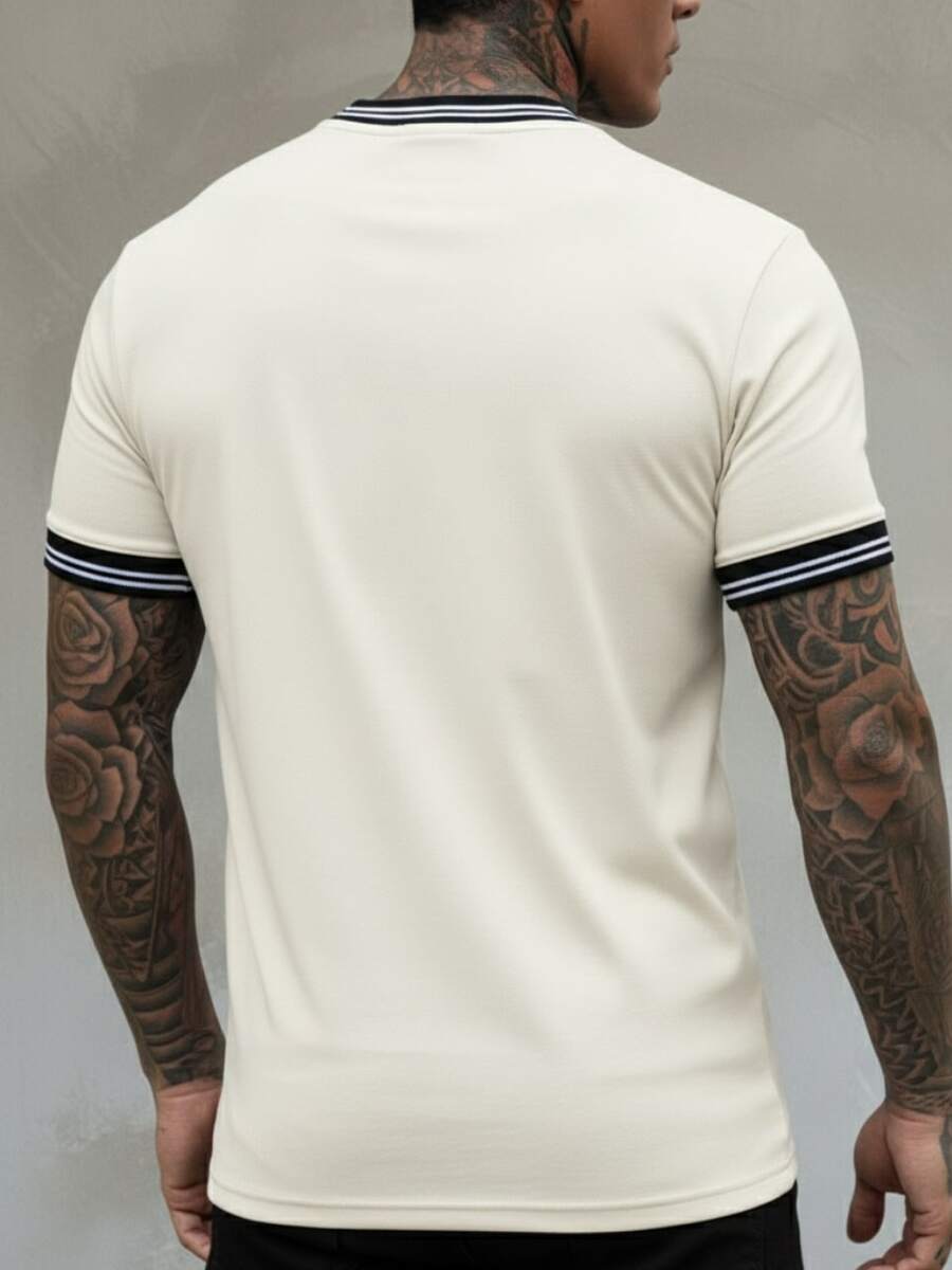 CAMISETA GUARNIÇÃO LISTRADA