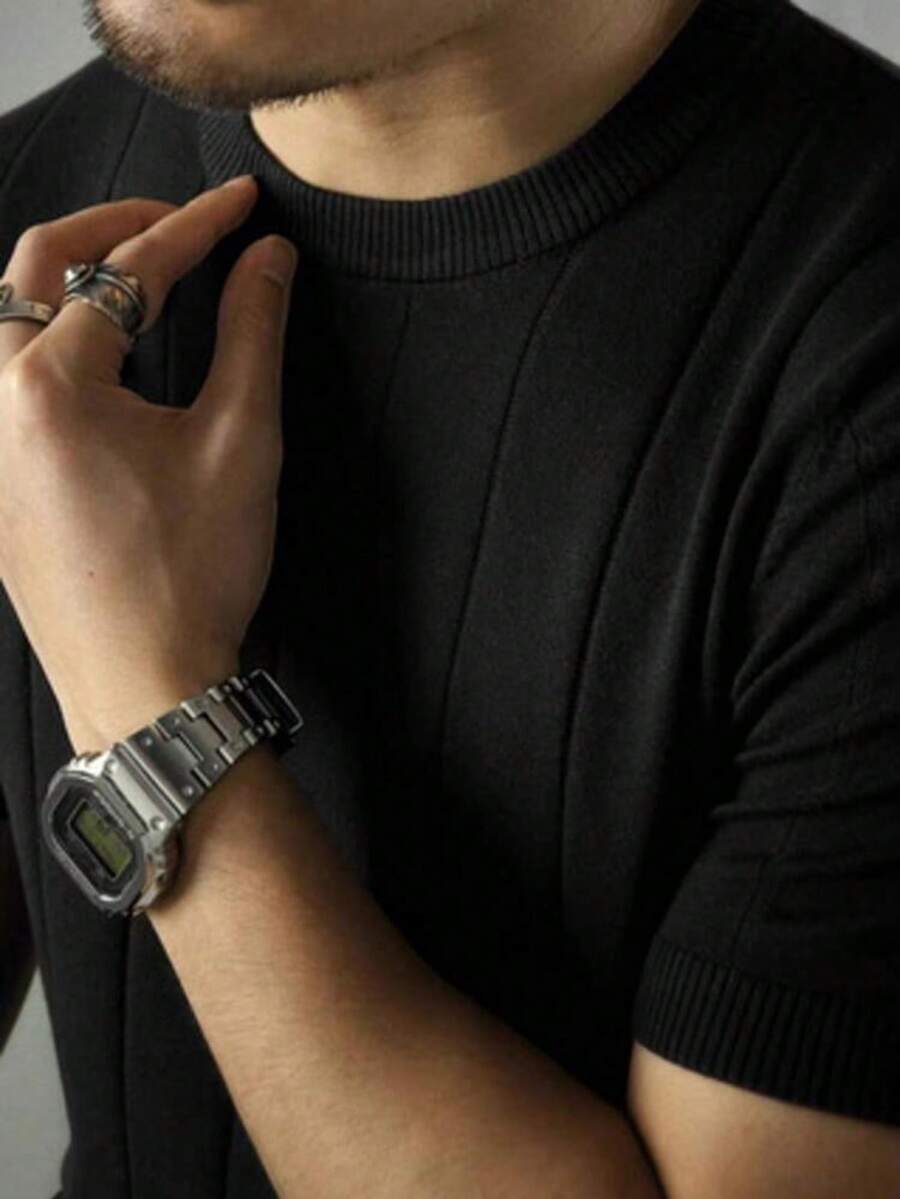 Camiseta Básica Masculina Malha – Gola Careca Redonda Manga Curta Casual de Verão Premium