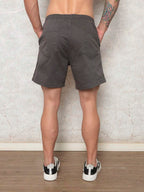 Bermuda Short Masculina Tecido sarja Brim Com elastico na cintura