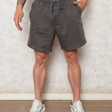 Bermuda Short Masculina Tecido sarja Brim Com elastico na cintura