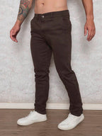 Calça Masculina em Sarja com Elastano Estilo Alfaiataria Esporte Fino Elegante com Bolsos Alta Durabilidade