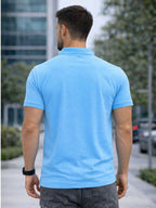 Camiseta polo Básica com Gola Clássica e Manga Curta Confortável Respirável Slim Premium Algodão Casual Primavera Verão Masculina