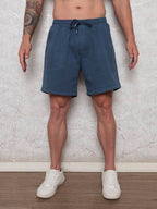 Bermuda Short Masculina Tecido sarja Brim Com elastico na cintura